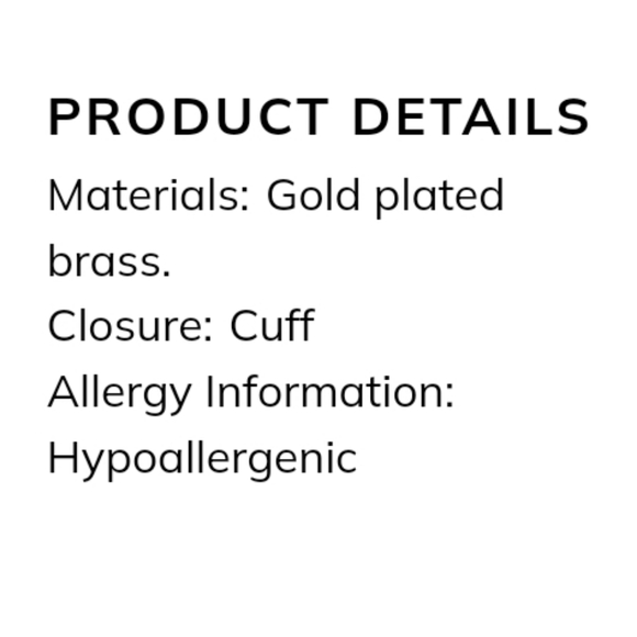 BaubleBar Gold Plated Initial S Cuff Bracelet - Picture 10 of 11